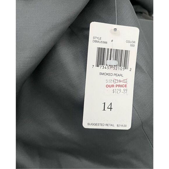 Dana Buchman Smoked Pearl Silk‎ Wool Dress Pants Size 14 - Picture 3 of 6